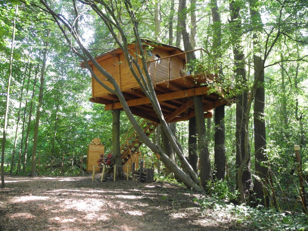 הוילה Bohutín Treehouse V Brdech מראה חיצוני תמונה